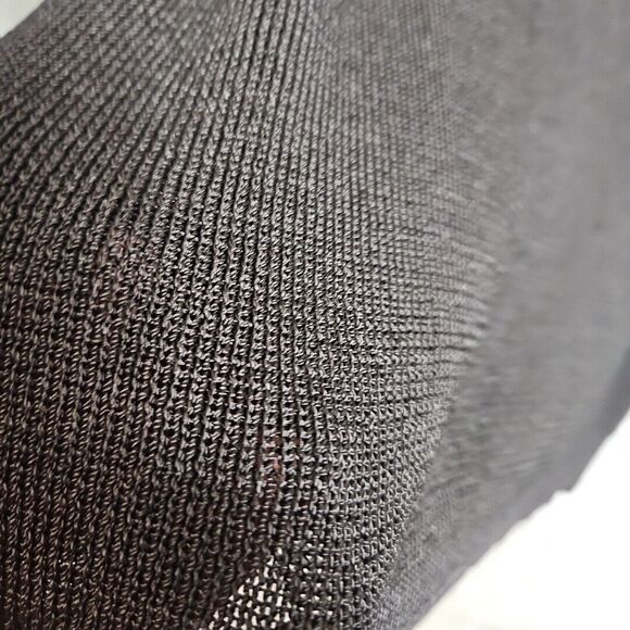 Jacobson's Black Tank Top Lg Mesh Semi Sheer stretch rayon nylon - Picture 6 of 11